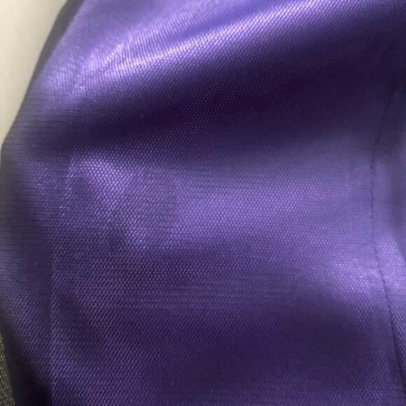 Vintage 90's Grunge Morgan and Co.‎ Purple Beaded Lace Halter Neck Gown - Picture 12 of 16